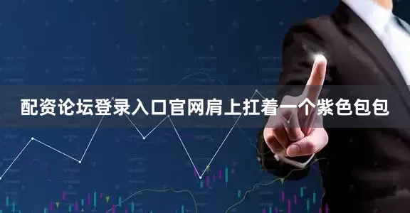 配资论坛登录入口官网肩上扛着一个紫色包包